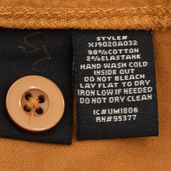 Sanctuary Mustard Basic Twill Utility Jacket Size XL - Picture 6 of 8